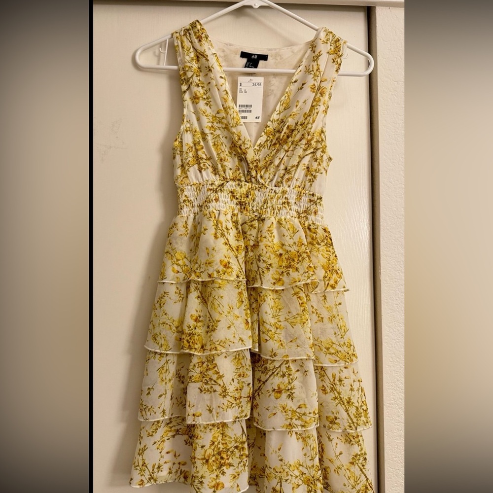 H&M Yellow Floral Dress